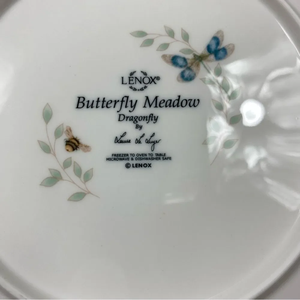 Lenox Butterfly Meadow Dragonfly Accent Plate 9 inches round